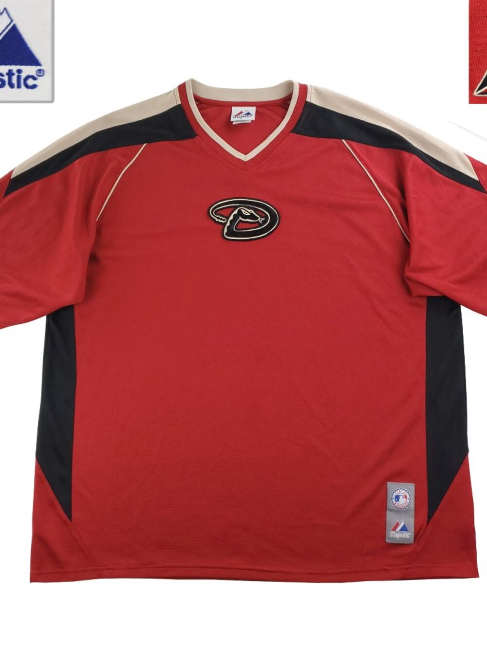 Arizona Diamondbacks Baseball Jersey Majestic MLB Mesh Embroidered Men's XL